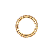 Buy 4K Solid Gold Diamond Round Ring Slider